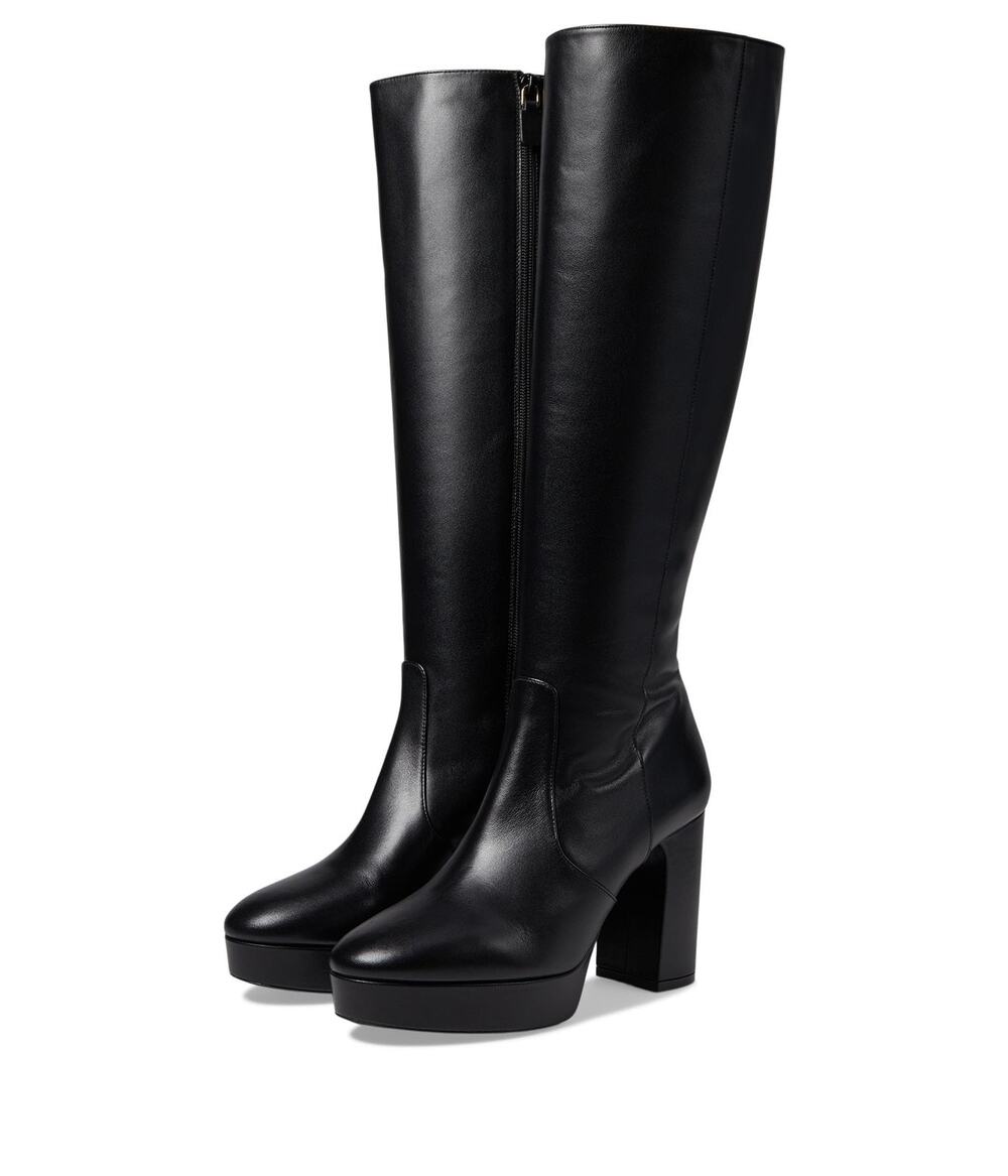 STUART WEITZMAN WOMENS DAYNA PLATFORM BOOT BLACK 9 MEDIUM